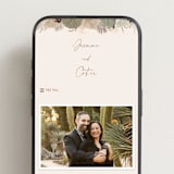 "Jasmine" - Wedding Website in Dusk by Susan Moyal - Mobile Layout