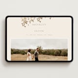 "Everly" - Wedding Website in Latte by Kristie Kern - Desktop Design