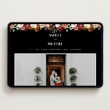 "Layered florals" - Wedding Website in Desert by Susan Moyal - Desktop Design