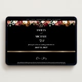 "Layered florals" - Wedding Website in Desert by Susan Moyal - Desktop Design