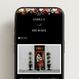 "Layered florals" - Wedding Website in Desert by Susan Moyal - Mobile Layout