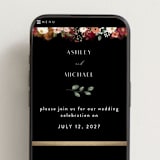 "Layered florals" - Wedding Website in Desert by Susan Moyal - Mobile Layout