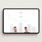 "Balanced" - Wedding Website in Milk White by Robin Ott - Desktop Design