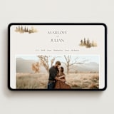 "Vista" - Wedding Website in Fallen Snow by Robin Ott - Desktop Design