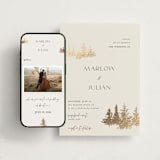"Vista" - Wedding Website in Fallen Snow by Robin Ott - Match Your Stationery