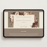 "Romantic Frame" - Wedding Website in Rose by Wildfield Paper Co - Desktop Design