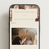 "Romantic Frame" - Wedding Website in Rose by Wildfield Paper Co - Mobile Layout