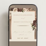 "Romantic Frame" - Wedding Website in Rose by Wildfield Paper Co - Mobile Layout