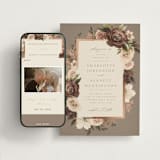 "Romantic Frame" - Wedding Website in Rose by Wildfield Paper Co - Match Your Stationery