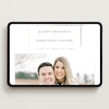 "Classic Line Frame" - Wedding Website in Silk by Wildfield Paper Co - Desktop Design