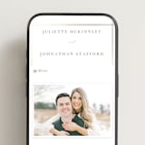 "Classic Line Frame" - Wedding Website in Silk by Wildfield Paper Co - Mobile Layout