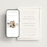 "Classic Line Frame" - Wedding Website in Silk by Wildfield Paper Co - Match Your Stationery