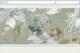 "Spring Dash" - Wedding Website in Pewter by Grace Kreinbrink - Desktop Design
