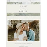 "Spring Dash" - Wedding Website in Pewter by Grace Kreinbrink - Mobile Layout