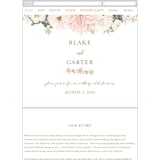 "Garden Wedding" - Wedding Website in Blush by Susan Moyal - Guest Management