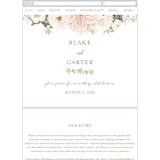 "Garden Wedding" - Wedding Website in Blush by Susan Moyal - Mobile Layout