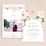 "Garden Wedding" - Wedding Website in Blush by Susan Moyal - Match Your Stationery
