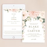 "Garden Wedding" - Wedding Website in Blush by Susan Moyal - Match Your Stationery