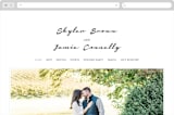 "Dressed in White" - Wedding Website in Cloud by Angela Garrick - Desktop Design