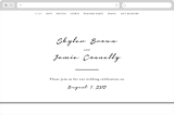 "Dressed in White" - Wedding Website in Cloud by Angela Garrick - Desktop Design