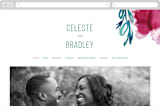 "Airy Blooms" - Wedding Website in Haute Hibiscus by Simona Camp - Desktop Design