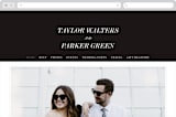 "Slanted" - Wedding Website in Noir by Drango Design - Desktop Design