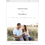"Brushed Love" - Wedding Website in Night Navy by Lisa Guerrero - Mobile Layout