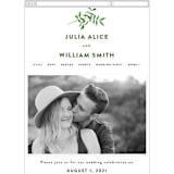"Leaf Arc" - Wedding Website in Sage by Ariel Rutland - Guest Management