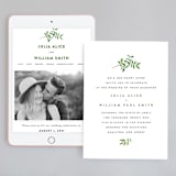 "Leaf Arc" - Wedding Website in Sage by Ariel Rutland - Match Your Stationery
