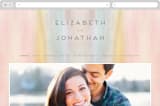 "Off Shore" - Wedding Website in Dawn by Grace Kreinbrink - Desktop Design