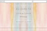 "Off Shore" - Wedding Website in Dawn by Grace Kreinbrink - Desktop Design