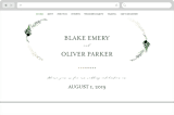 "Sparkling Ferns" - Wedding Website in Garden by Kristie Kern - Desktop Design