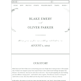 "Sparkling Ferns" - Wedding Website in Garden by Kristie Kern - Mobile Layout