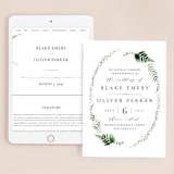 "Sparkling Ferns" - Wedding Website in Garden by Kristie Kern - Match Your Stationery