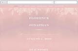 "Summer Bliss" - Wedding Website in Blush by Grace Kreinbrink - Desktop Design