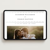 "Pearls" - Wedding Website in Silk by mo kelley - Desktop Design