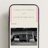 "Bocce" - Wedding Website in Fragola by Megan Davis - Mobile Layout