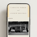 "Bocce" - Wedding Website in Melon by Megan Davis - Mobile Layout