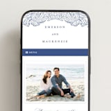 "Acanthus leaves" - Wedding Website in Lapis by Yuliya Evseeva - Mobile Layout