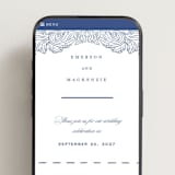 "Acanthus leaves" - Wedding Website in Lapis by Yuliya Evseeva - Mobile Layout