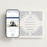 "Acanthus leaves" - Wedding Website in Lapis by Yuliya Evseeva - Match Your Stationery