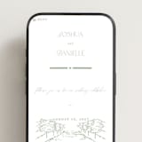 "Vineyard Vows" - Wedding Website in Mint by Pink House Press - Mobile Layout