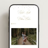"Ornate Frame" - Wedding Website in Faux Gold by Mansi Verma - Mobile Layout