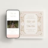 "Ornate Frame" - Wedding Website in Faux Gold by Mansi Verma - Match Your Stationery