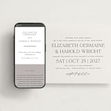 "Court" - Wedding Website in Soft Black by Snow and Ivy - Match Your Stationery