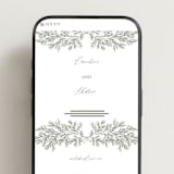 "Among the Evergreens" - Wedding Website in Moss by Oscar and Emma - Karly Depew - Mobile Layout