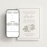 "Among the Evergreens" - Wedding Website in Moss by Oscar and Emma - Karly Depew - Match Your Stationery