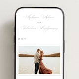 "Love Letters" - Wedding Website in Love Letters by Wildfield Paper Co - Mobile Layout