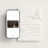 "Amidst Nature" - Wedding Website in Mint by Oscar and Emma - Karly Depew - Match Your Stationery