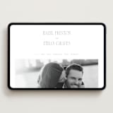 "Sidebar" - Wedding Website in Ash by Everett Paper Goods - Desktop Design